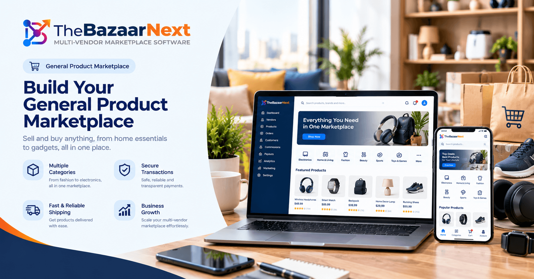General Product multi-vendor marketplace