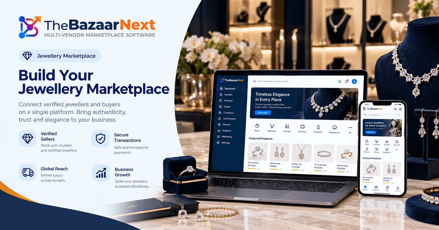 Jewellery multi-vendor marketplace