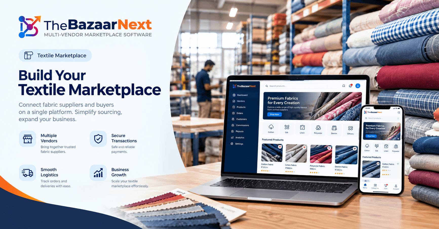 Textile multi-vendor marketplace